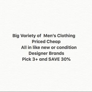 Men's Shirts, Button Down, Sweater, Khacki, Jeans